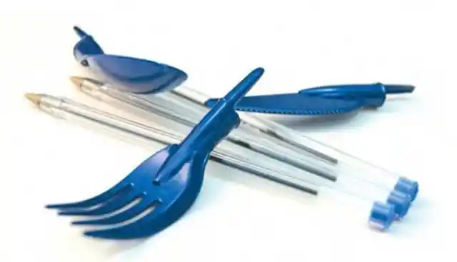 #12. Pen Cap Cutlery