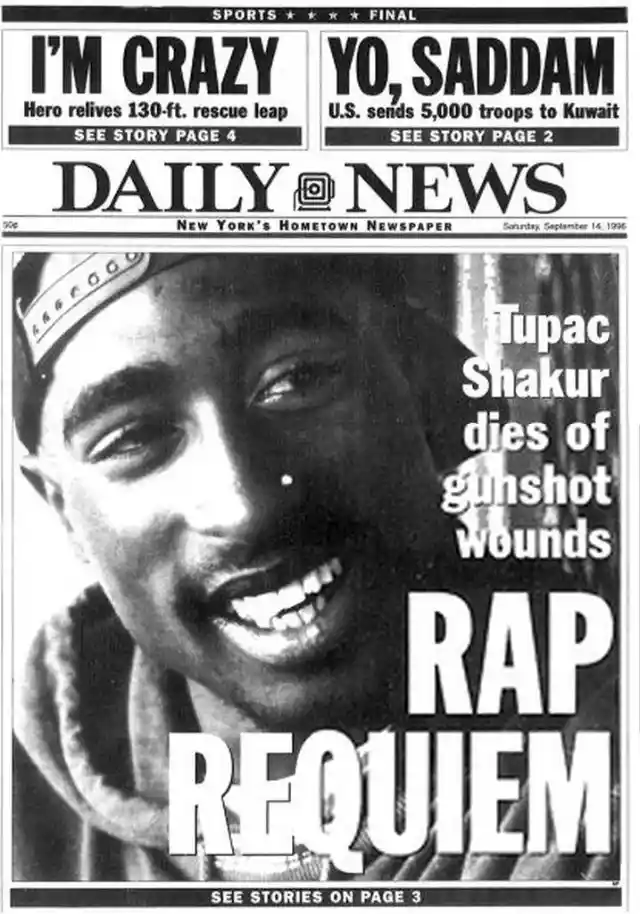 Tupac Shakur Dead