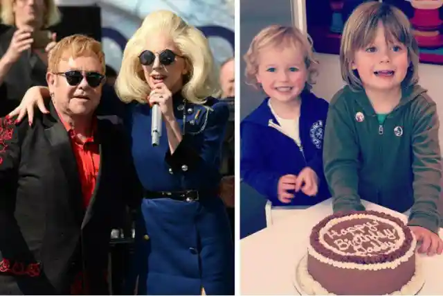 #9. Lady Gaga & Elton John’s Sons