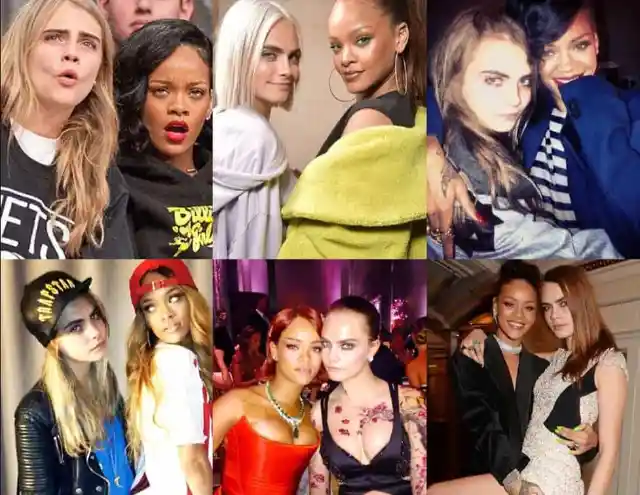 #21. Rihanna / Cara Delevingne