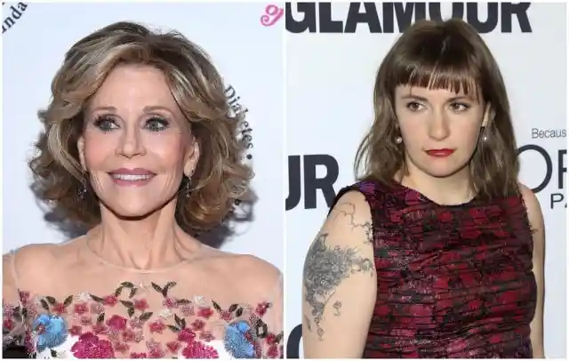 #9. Jane Fonda / Lena Dunham