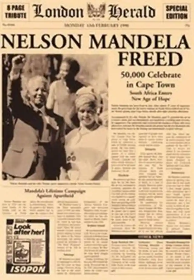 Nelson Mandela Freed