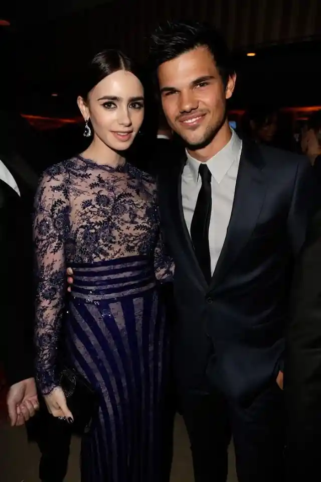#13. Taylor Lautner And Lily Collins