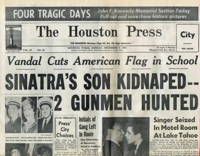 Sinatra’s Son, Kidnapped