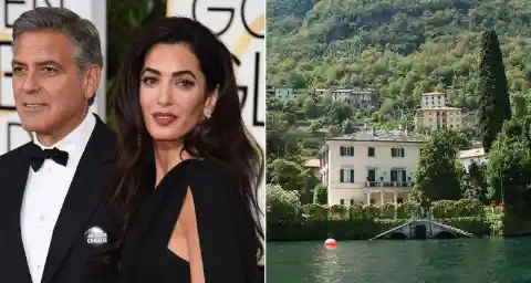 #8. George Clooney: Lake Como Villa