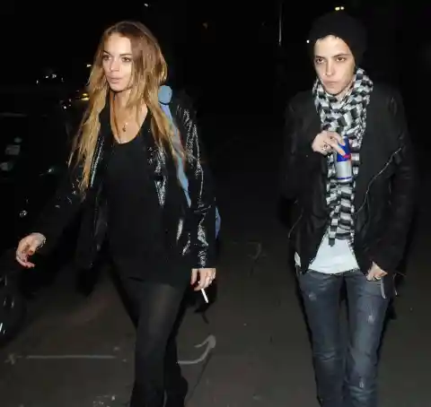 #7. Lindsay Lohan & Samantha Ronson