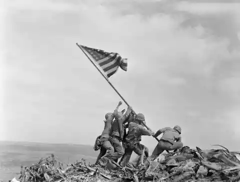 Raising The Flag On Iwo Jima, 1945