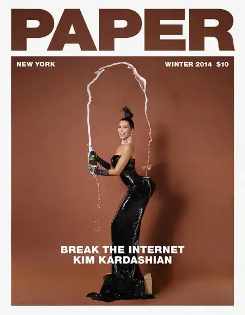 Kim Kardashian’s Paper Cover