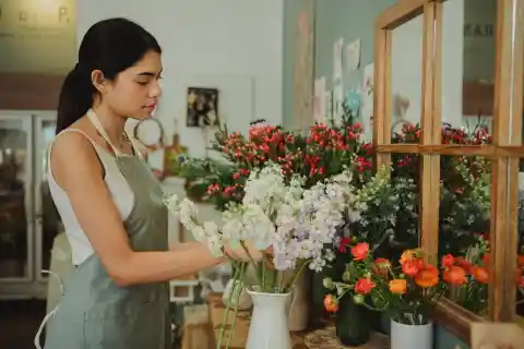 Working In A Flower Shop