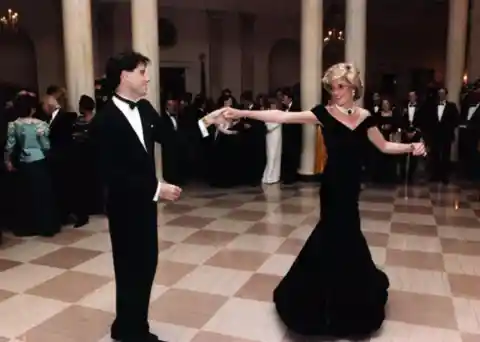 1985: Princess Diana And John Travolta At The White House