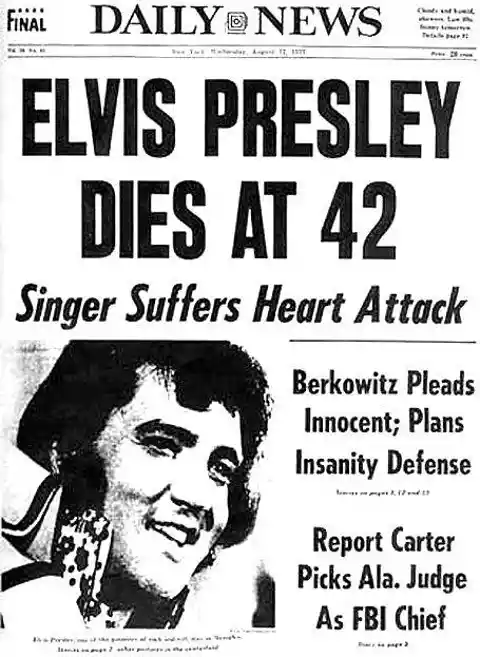Elvis Presley Passed Away