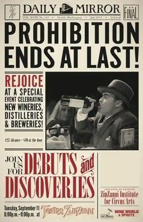 Prohibition Ends!