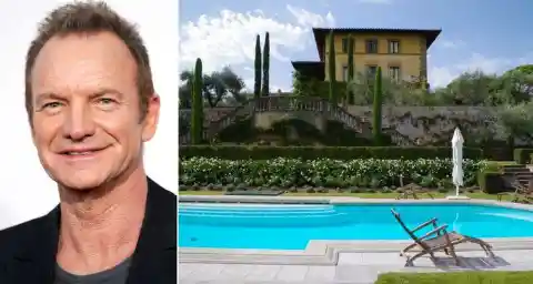 #2. Sting: 16th Century Tuscan Villa