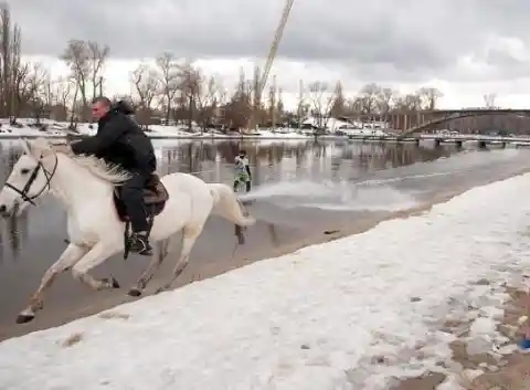 Horse-Riding Below Zero