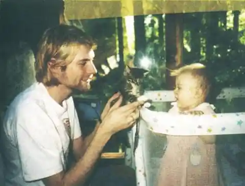 Kurt Cobain And His Daughter